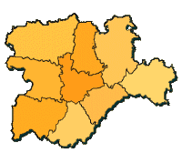 Valladolid, Segovia, Palencia, Zamora, Burgos, Soria, Segovia, Ávila, León